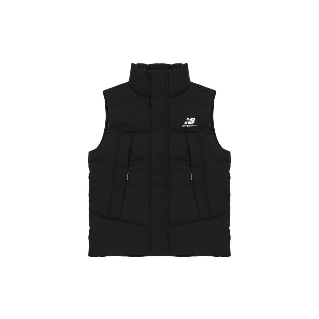 New Balance Down Vests Men's Black Stand Collar Thickened And Fleece Lined Other AMV24360-BK