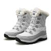 Ladies Autumn Winter Waterproof and Anti Slip Thick Wool Lined High Top Snow Boots with Thick Sole Suitable for Outdoor Activities