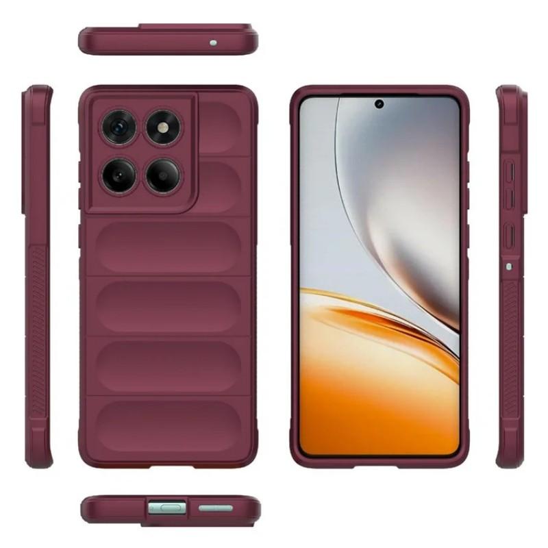 For Motorola Edge 60 5G TPU Case WANLONFENG HD Series Anti Slip Phone Cover with Tempered Glass