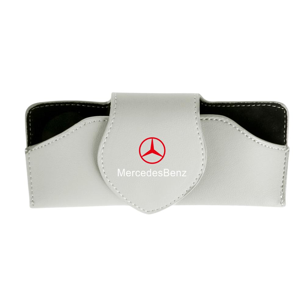 1pc Car Sun Visor Glasses Clip Box Sunglasses Protect Case For Mercedes Benz Accessories AMG W204 W213 W205 W211 W176 Cla Smart