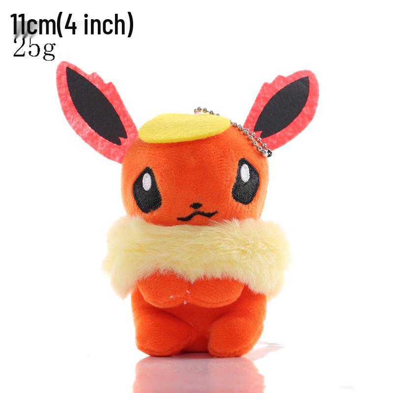 Conjunto de Chaveiros de Pelúcia Pokémon: Squirtle, Charmander, Psyduck, Bulbasaur & Pikachu