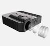 HualuBro 2pcs LED Curtain Lamp for Universal Car, Door Welcome Light, Easy Installation, No Wiring Needed Carbon Fiber (For Jeep)