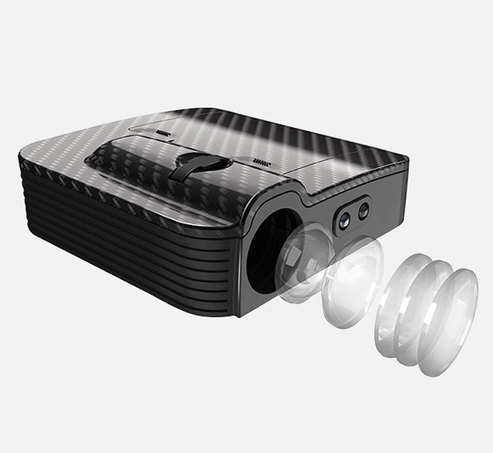 HualuBro 2pcs LED Curtain Lamp for Universal Car, Door Welcome Light, Easy Installation, No Wiring Needed Carbon Fiber (For Jeep)