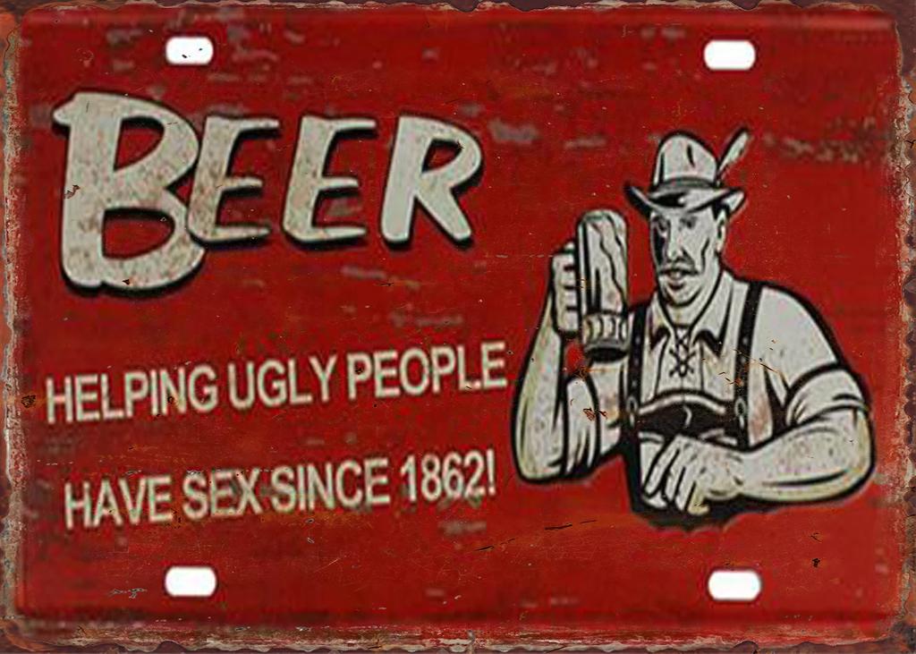Vintage Beer  Whiskey Themed License Plate Style Aluminum Metal Sign Retro Bar  Man Cave Wall Art Decor for Pub Garage and H