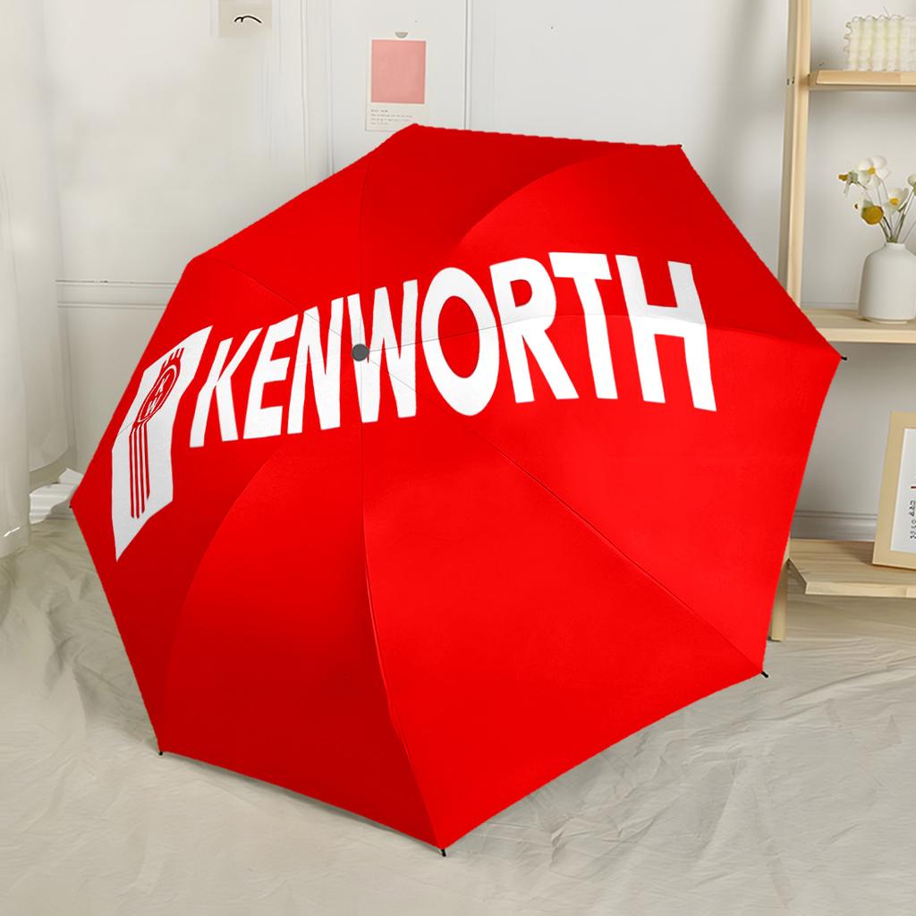 Kenworth Trucks Innovation Outdoor Automatic Umbrella with 8-Rib Durable Plastic & Iron Durable Everyday Carry Umbrella Elegant Umbrella