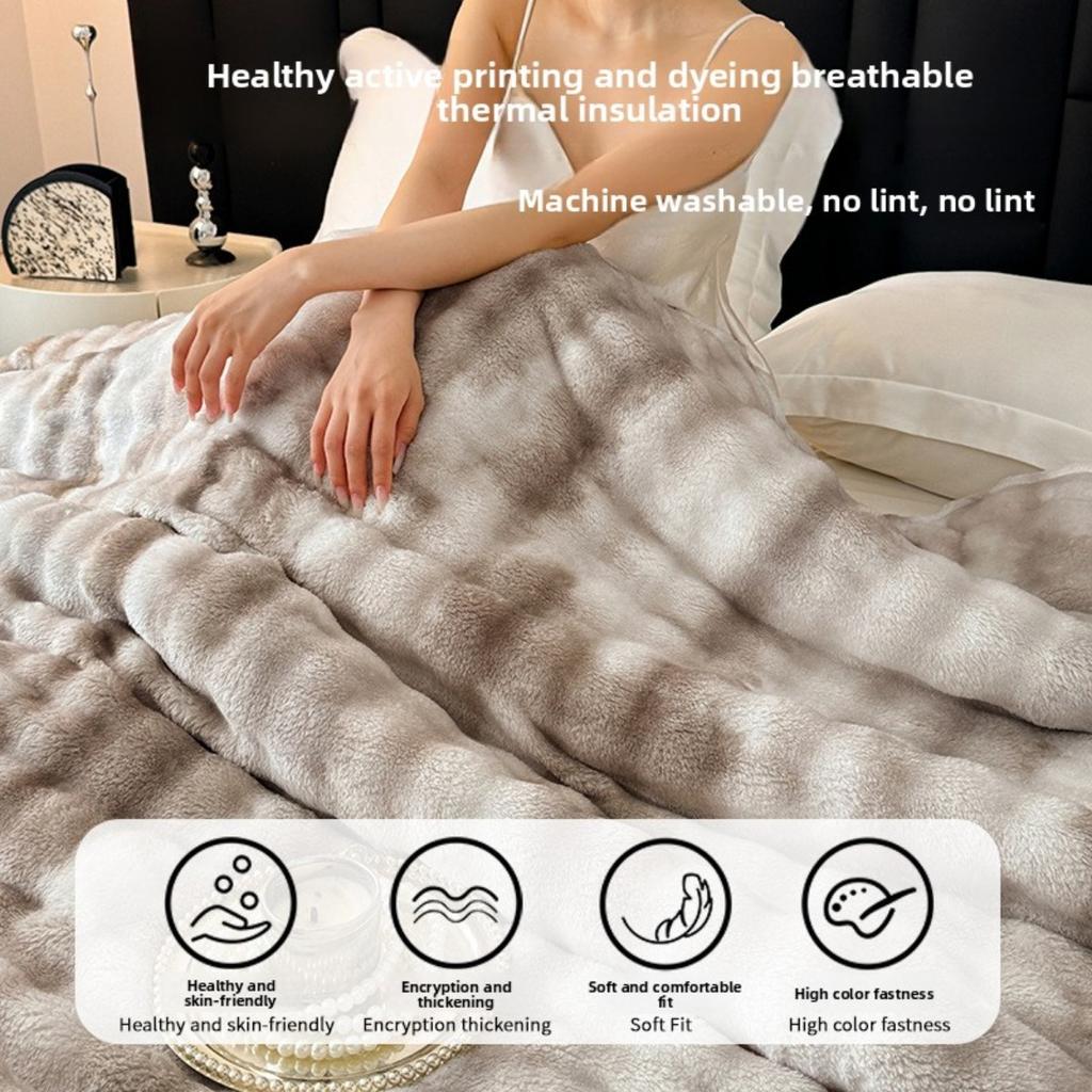 Bubble Velvet Blanket, Thickened Flannel, Coral Velvet Blanket, Office Nap Blanket, Single Air Conditioning Blanket