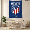 Atltico De Madrid Crest Wallpaper Bedding 1 Duvet Cover 2 Pillowcase Without Core Bedding Set Christmas Birthday Gift