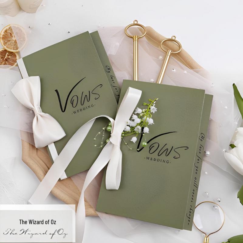 Luxury Wedding Vow & Speech Booklet for Bride & Parents