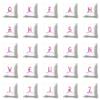 Purple English Letter Pillowcase Office Cushion Cover Living Room  Waist
