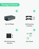 LINOVISION Industrial Gigabit BT90W PoE Switch and PoE Optional DC Power SFP DIN Rail PoE Powered Switch Support 820 Feet Long Range PoE 4-Port