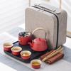 Portable outdoor travel tea set with gifts Business company high-end gifts