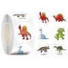 Adhesive Round Kids Encourage Sticker Dinosaur Children's Cartoon Stickers Teacher Reward Stickers