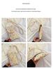 Colorful Woven Crossbody Straw Bag: Cute Cotton Rope Design, Perfect for Cell Phones - A Stylish Single Shoulder Bag for Women