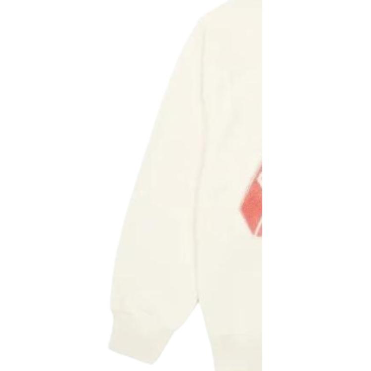 Palace Fleece Tri-Ferg Crew Soft White Unisex Tops P24CS064