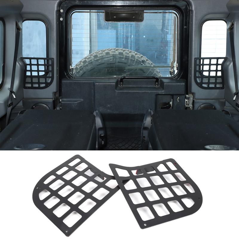 

For Land Rover Defender 90 110 130 04-2019 Tailgate Mesh Storage Bezel Rear Tailgate Suspension Storage Basket Auto Accessories
