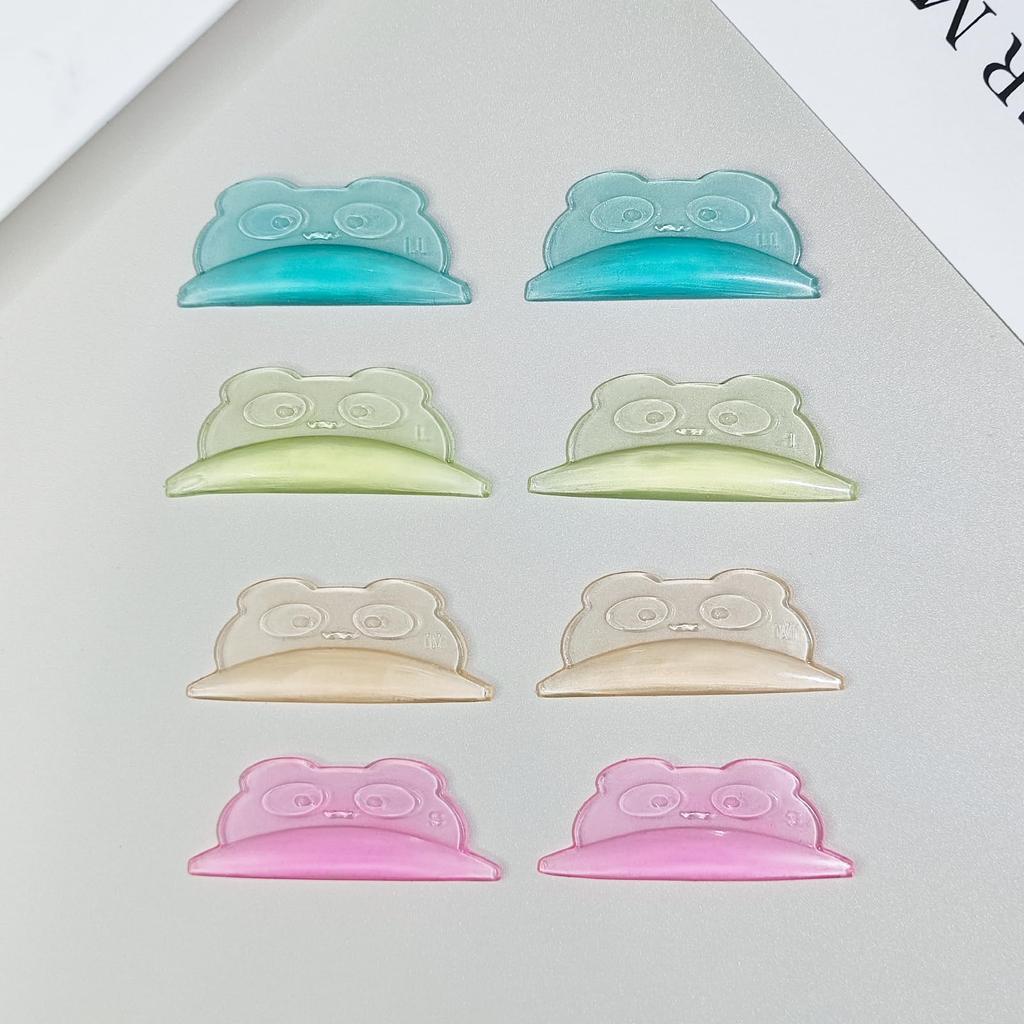 Libeauty Cute Panda Shape Eyelash Perm Super Soft Eyelash Lift Reusable Eyelash Perm 8 Sizes Pads, Self-Adhesive Shields, Tool, Pads/4