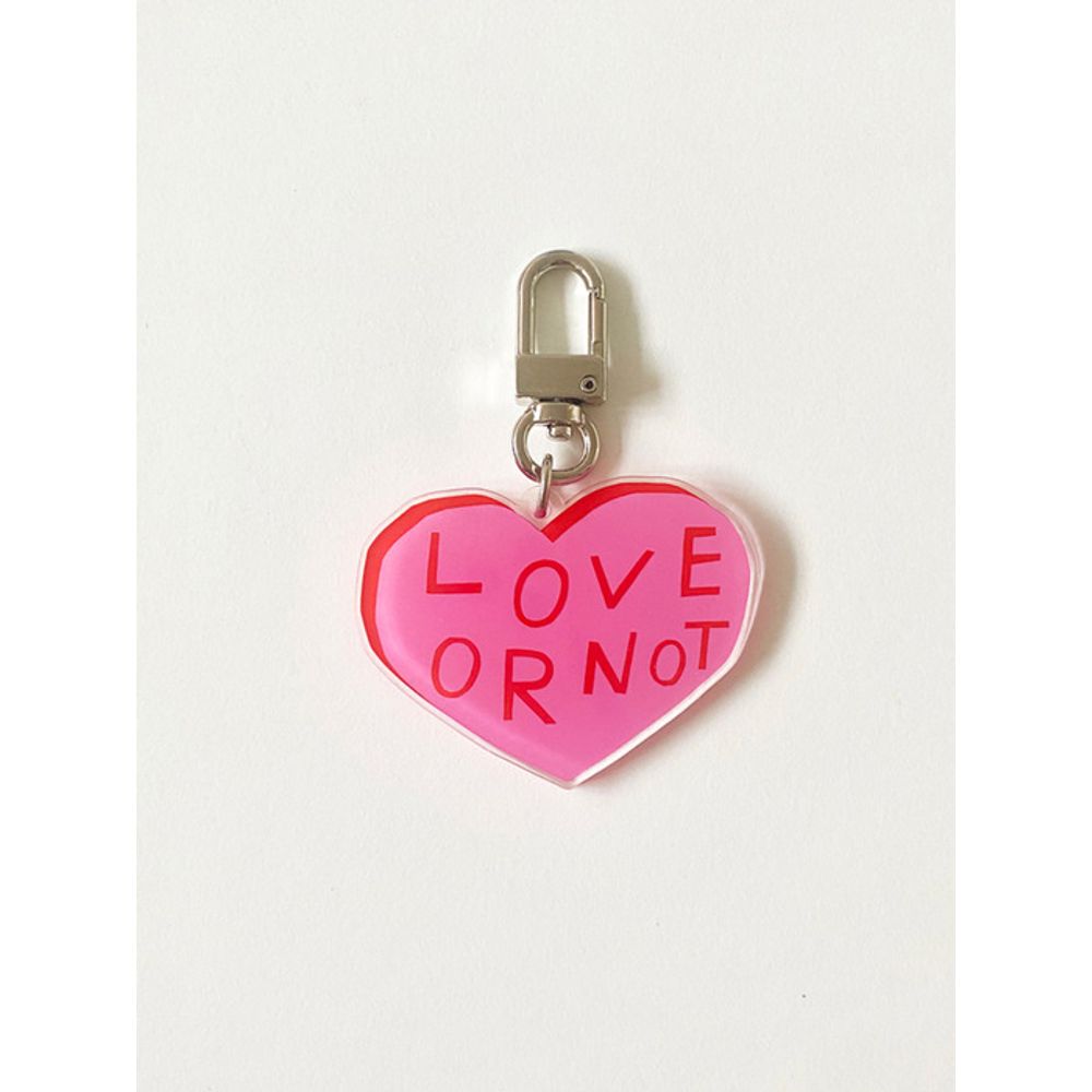 Love or Not Pink Loveornot Keyring