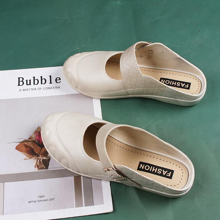Women's Mules Flats Shoes Casual Closed Toe Backless Loafers Comfortable Slip-on Slides Footwear Summer Dressy Slippers Beach Walking Shoes for Women