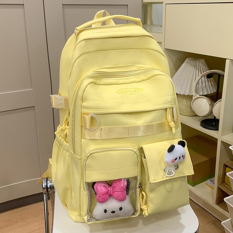 School Bag Children Elementary School Girls Junior High School High School College Students Cute Letter Backpack