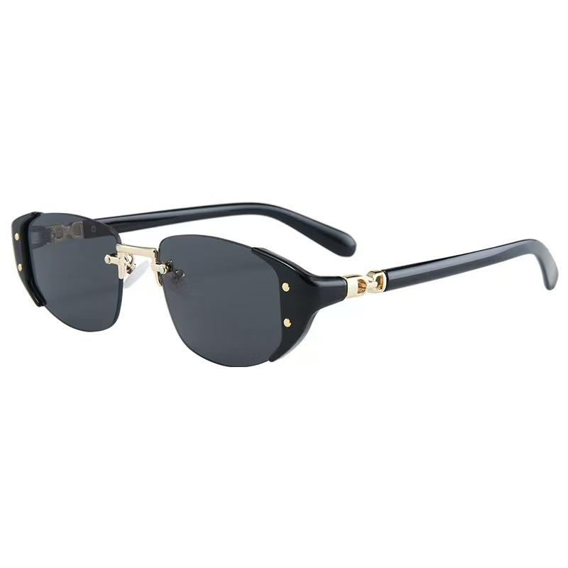 Vintage Retro Style Sunglasses For Men Oval Shape Anti-Reflective Outdoor Sun Glasses Cool Stylish Female Sunglass