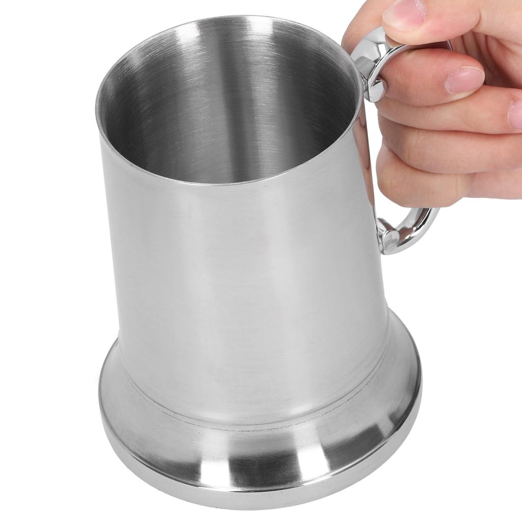 Stainless Steel Mug Silver with Handle for Bar Hotel Supplies Cocktail Glass Goblet Cups560ml
