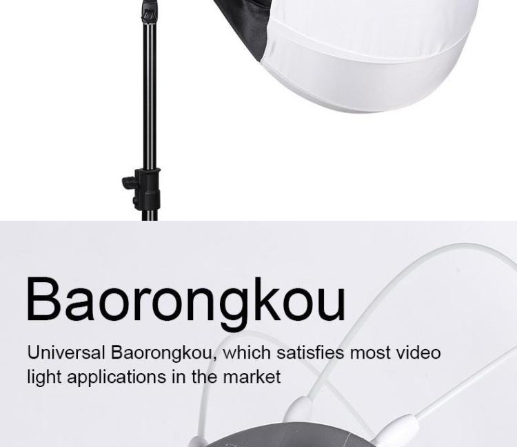 65cm Lantern-Shape Softbox Sphere Diffuser for Photography & Live Streaming