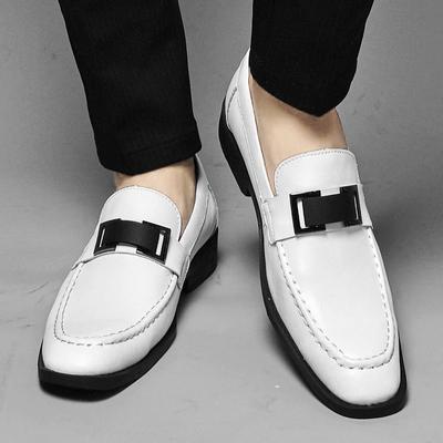 Mode Printemps Mode Nouveaux Respirants Bout Rond Décontracté Ensemble Chaussures en Cuir Marque de Luxe Mocassins Confortables à Semelle Souple Antidérapants pour Homme