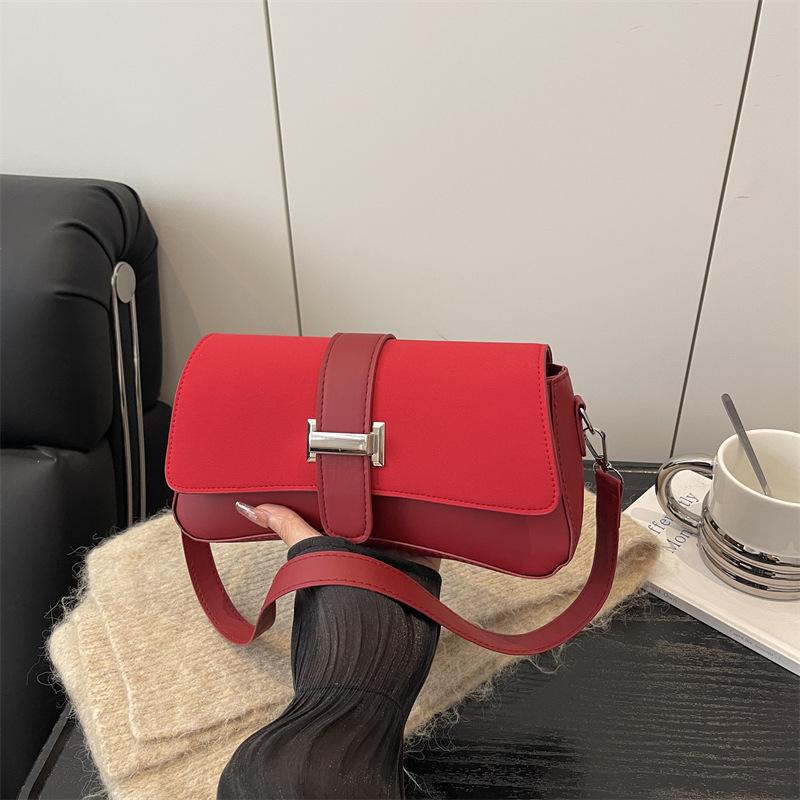 Shoulder Bag Advanced Sense Simple Fashion Popular Bag Women's Retro Large Capacity Underarm Tote Bag