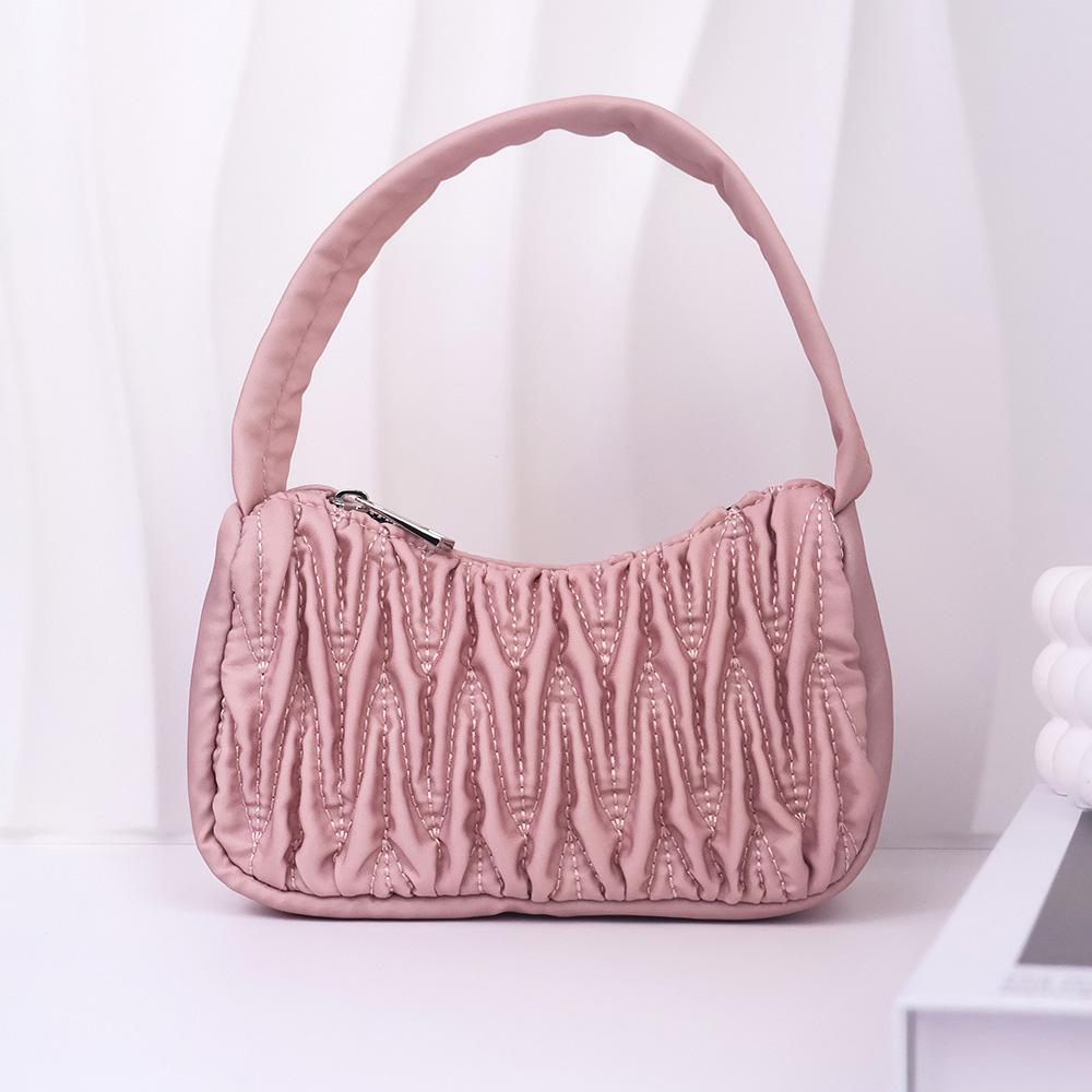 

Pleated bag, women s design sense, cloud bag, niche and versatile diamond-shaped handbag A-DH