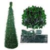 1.5M/5FT Foldable Telescopic Christmas Tree Diy Ornament Festive Decor Reusable Shining Bright Party Decorations