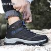 Neue Große High Top Plüsch Outdoor Bergsteigerschuhe Taktisches Schuhwerk Schwarze Kampfstiefel Herren Große Sneaker Winter Schneestiefel