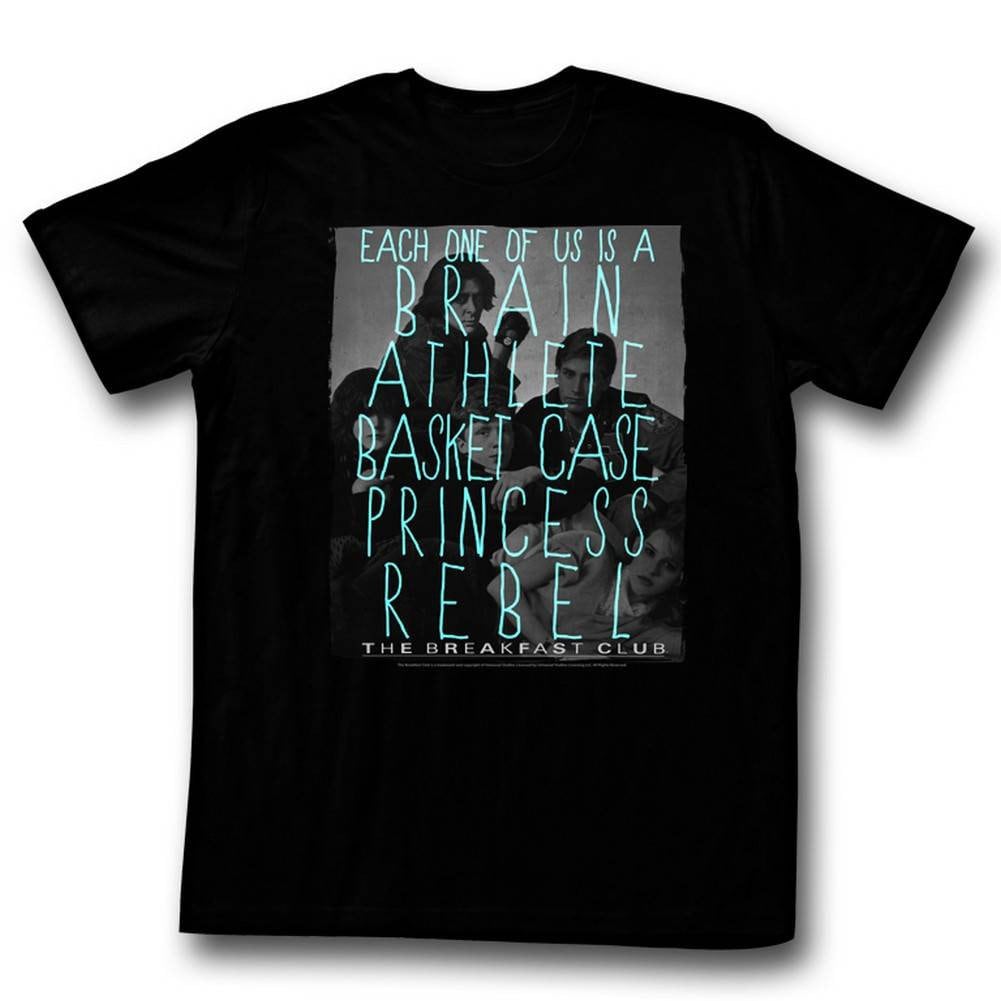 Breakfast Club Each One Of Us Black Adult T-Shirt