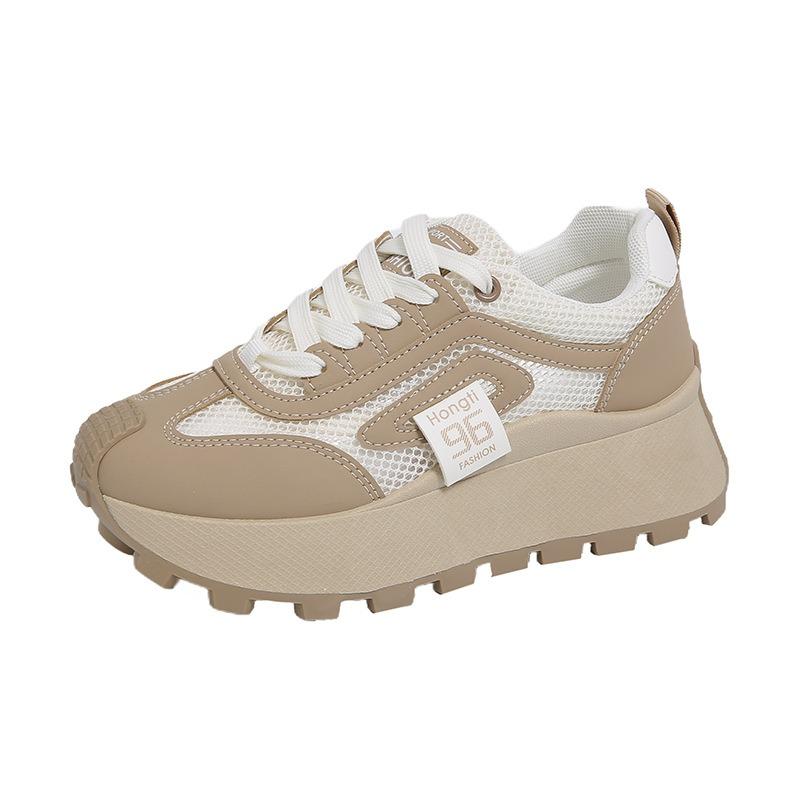 Hollow Daddy Shoes Women's Summer New Breathable Lightweight Student Casual Sneakers -