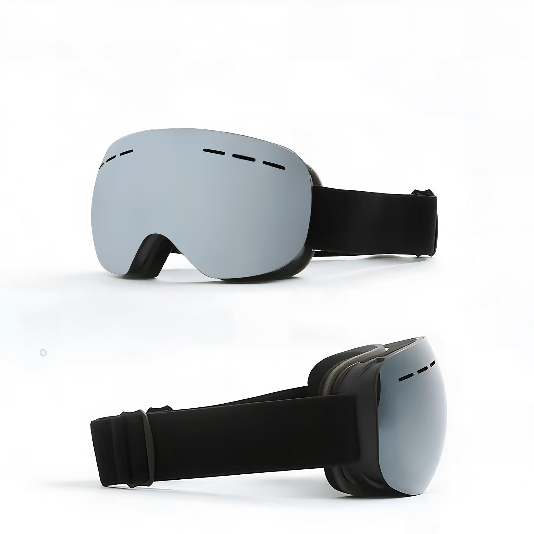 

NEURAD Лыжные и сноубордические очки Широкое поле сферического обзора UV400 Шлем Ударопрочные для и альпинизма REVO Серебристые очки, Совместимые, OTG, Обзор, Линза,