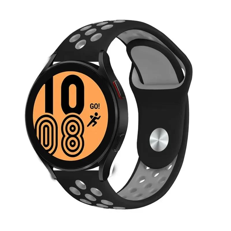Classic 20mm 22mm Strap for Samsung Galaxy Watch 6 4 Classic 5 Pro 45mm 44mm 40mm 47mm 43mm Sport Silicone For Huawei 4 gt-2-3-Pro