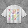 Art Hiphop Street Trend Y2k Style Tshirt Cotton Graphic Tee Unisex Unisex Summer Streetwear