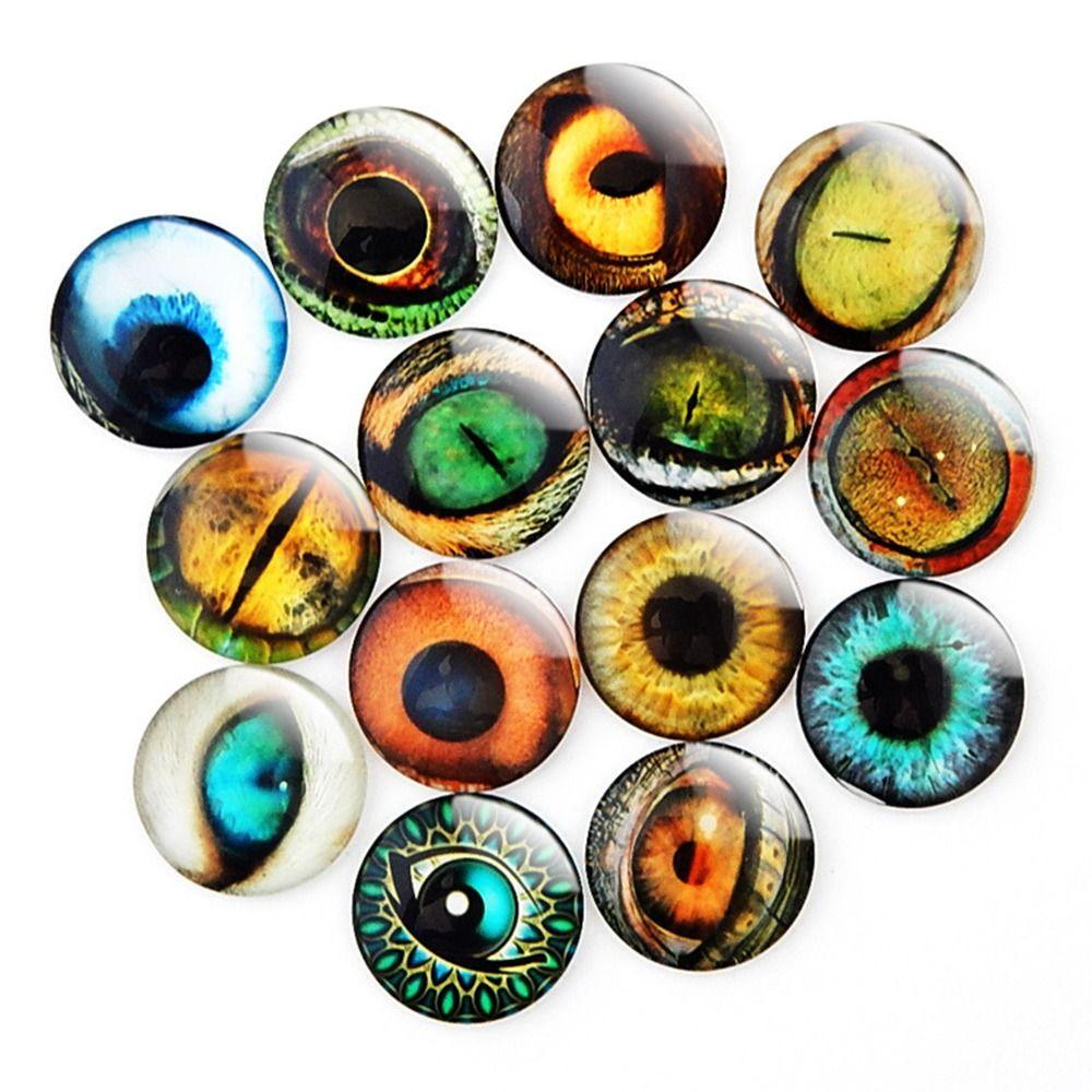 20 stk/10 par Krystalldukke Krystalløyne 6mm-20mm Glitter Krystalløyne DIY Dukketilbehør