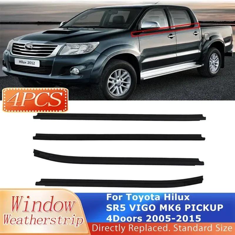 

Для Toyota Hilux SR5 VIGO MK6 ПИКАП 4Двери 2005-2015 Автомобильные Молдинги Оконные Уплотнители Уплотнительные Резиновые Полоски