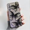 Per ZTE nubia Red Magic 9 Magic9 9S Pro Plus 5G Custodia Moda Farfalle Fiori Sottile Nera Morbida TPU Retro Opaco Copertura Protettiva
