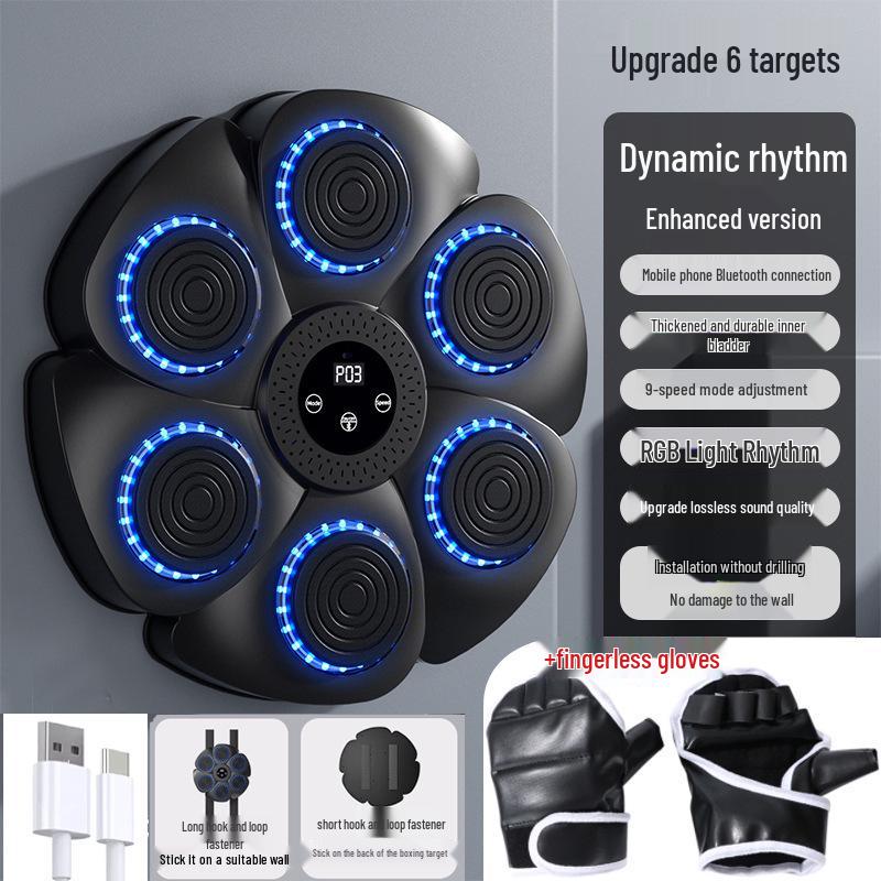 Smart Bluetooth Musikalisk Boxningsmål: Hemmaträningsutrustning för vuxna och barn