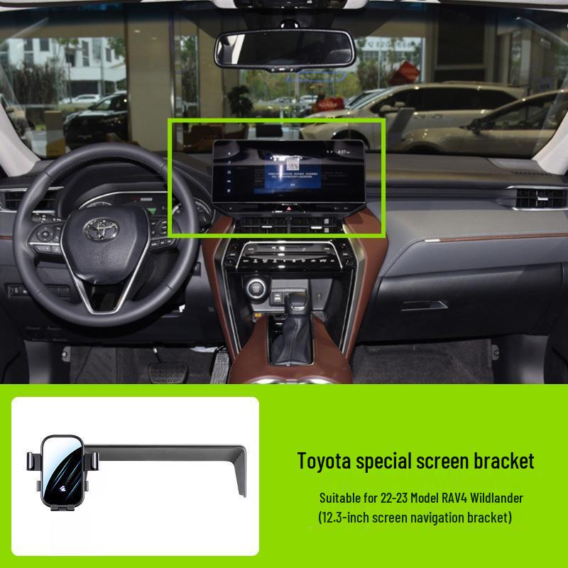 Toyota Auto-Bildschirm Handyhalter - Horizontale Stumme Spiegel-Navigationshalterung