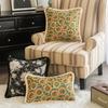 European Classical Jacquard Pillow Case Oil Painting Style Sunflower Tassel Waist Pillow Case Living Room Sofa Cushion Pillow Case