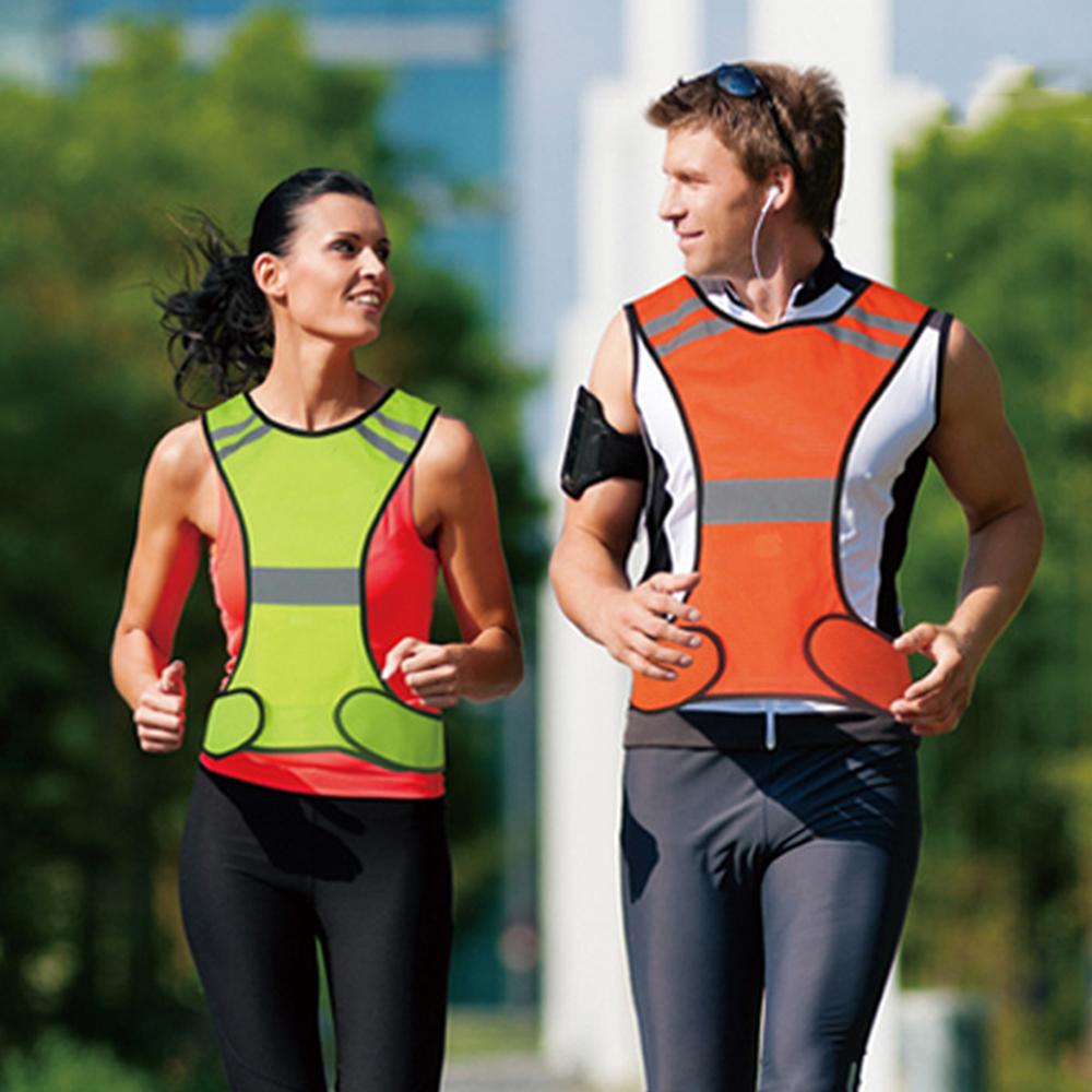 Reflektierende Sicherheits-Laufweste Outdoor-Sicherheitssichtbarkeit für Radfahren Joggen Bekleidung