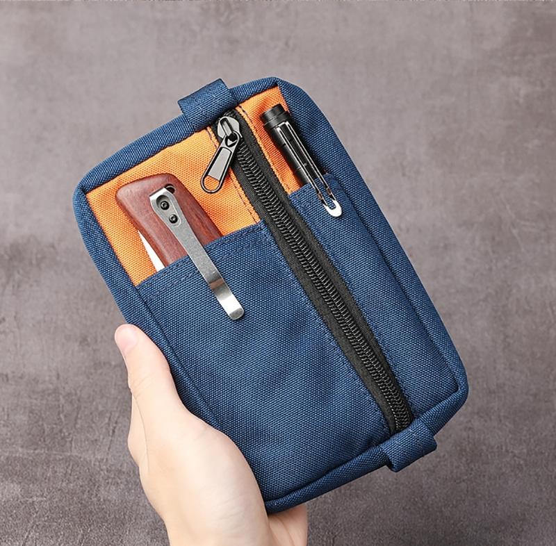 Tactically Storage Pouch Mini Portable Coin Purse Wallets Travel Zipper Belt Bag