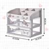 Makeup Desk Organizer with Drawers Display Case Brush Holder Rack Clear Sundries Storage Box for