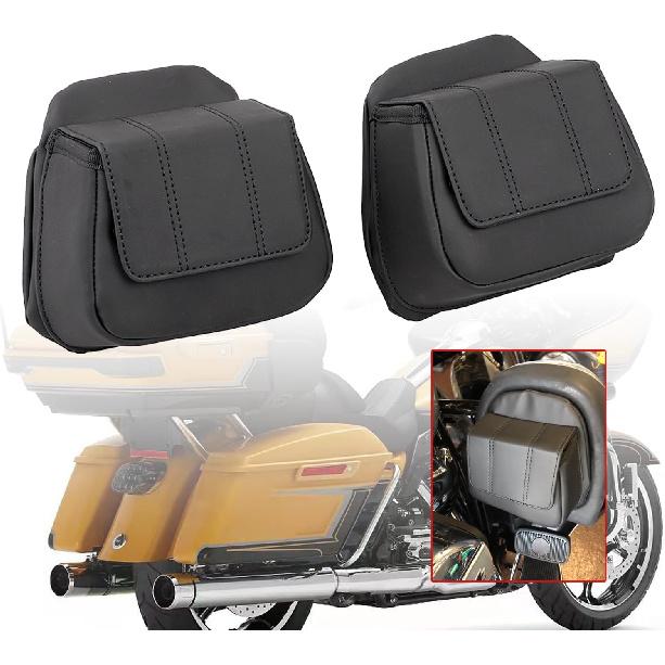 Lower Fairing Door Pockets Black Box Tool Bag for Harley Touring Road Glide Street Glide Tri Glide Ultra Limited 2014-2023,Pair