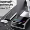 4USB PC Monitor Stand 7-color RGB light strip Monitor Arm Storage Space Bar Laptop Monitor Stand With USB Charging