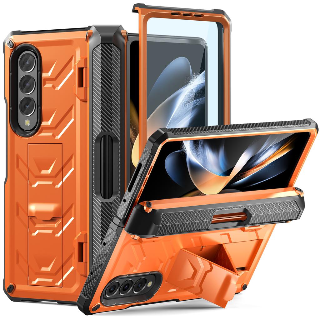 Противоударный защитный чехол для Samsung Galaxy Z Fold Flip 4 5g, жесткий чехол для смартфона с шарниром, защитный чехол для ручки
