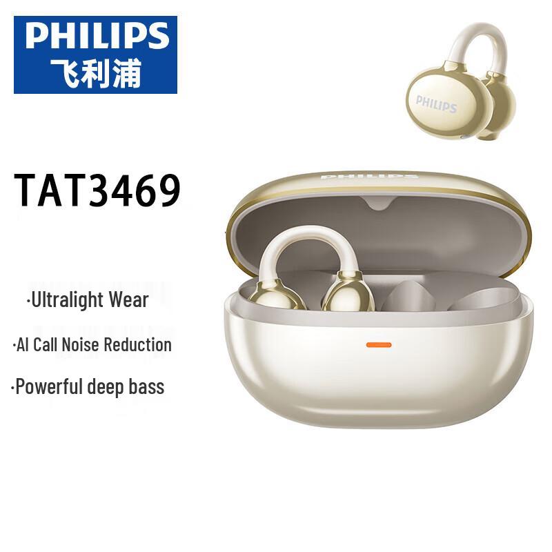 Philips TAT3469 Offene Clip-On Drahtlose Bluetooth Sport-Kopfhörer
