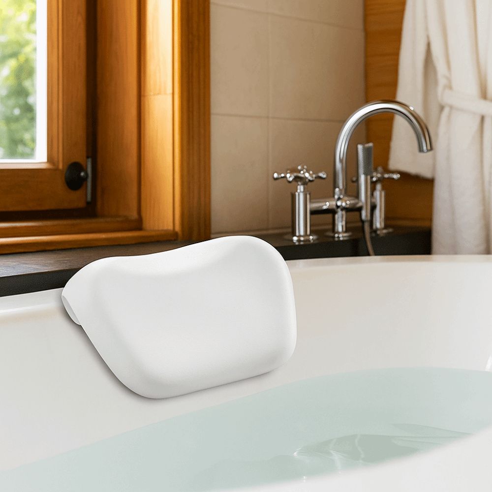 Non-slip Bathtub Pillow Ergonomic Design Neck Bathtub Cushion Practical SPA Pillow  Bathroom